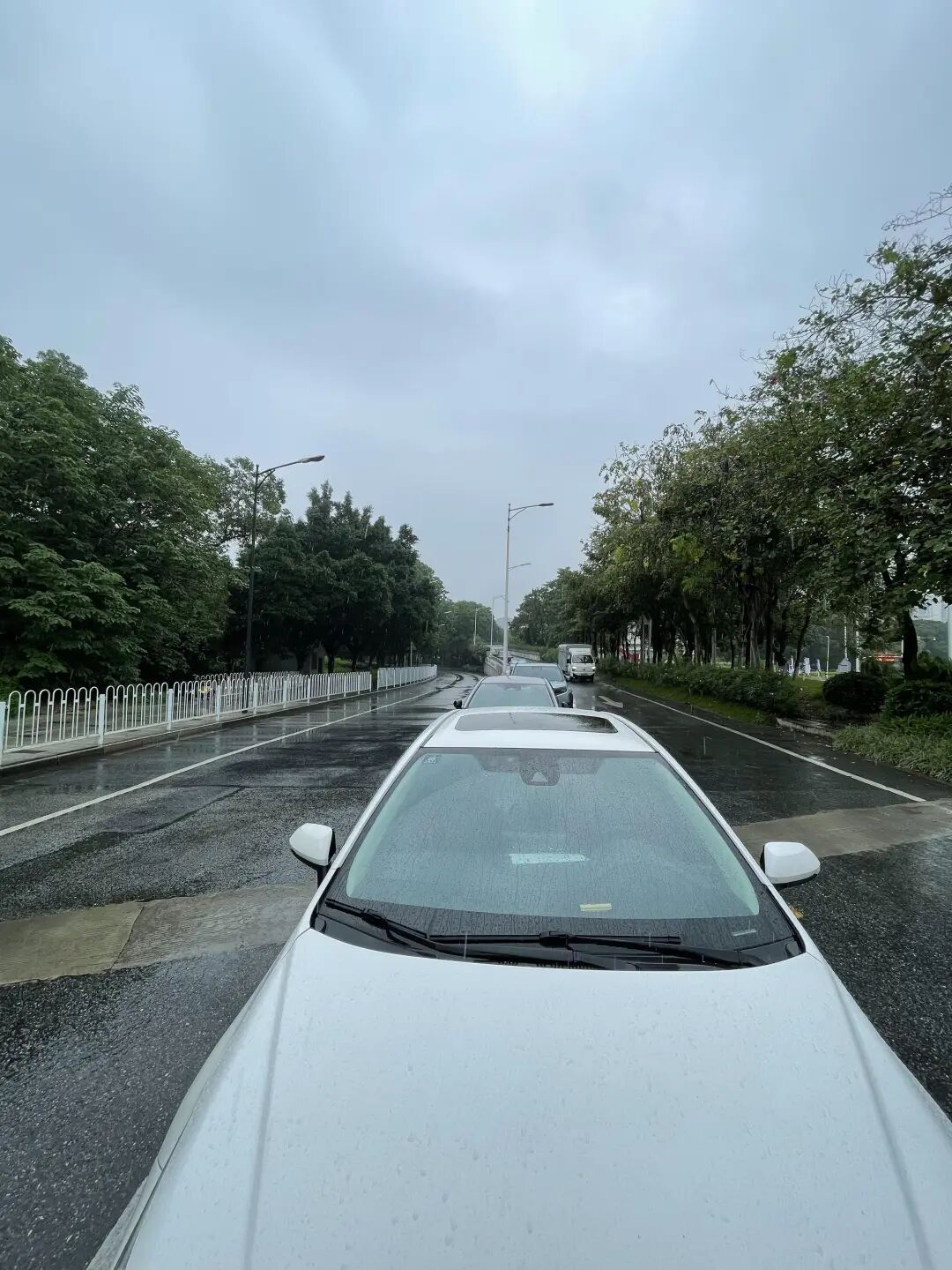 广州一省道路口变“露天车场”，数台车排队停放在此，交警：对10台违停车辆依法处罚
