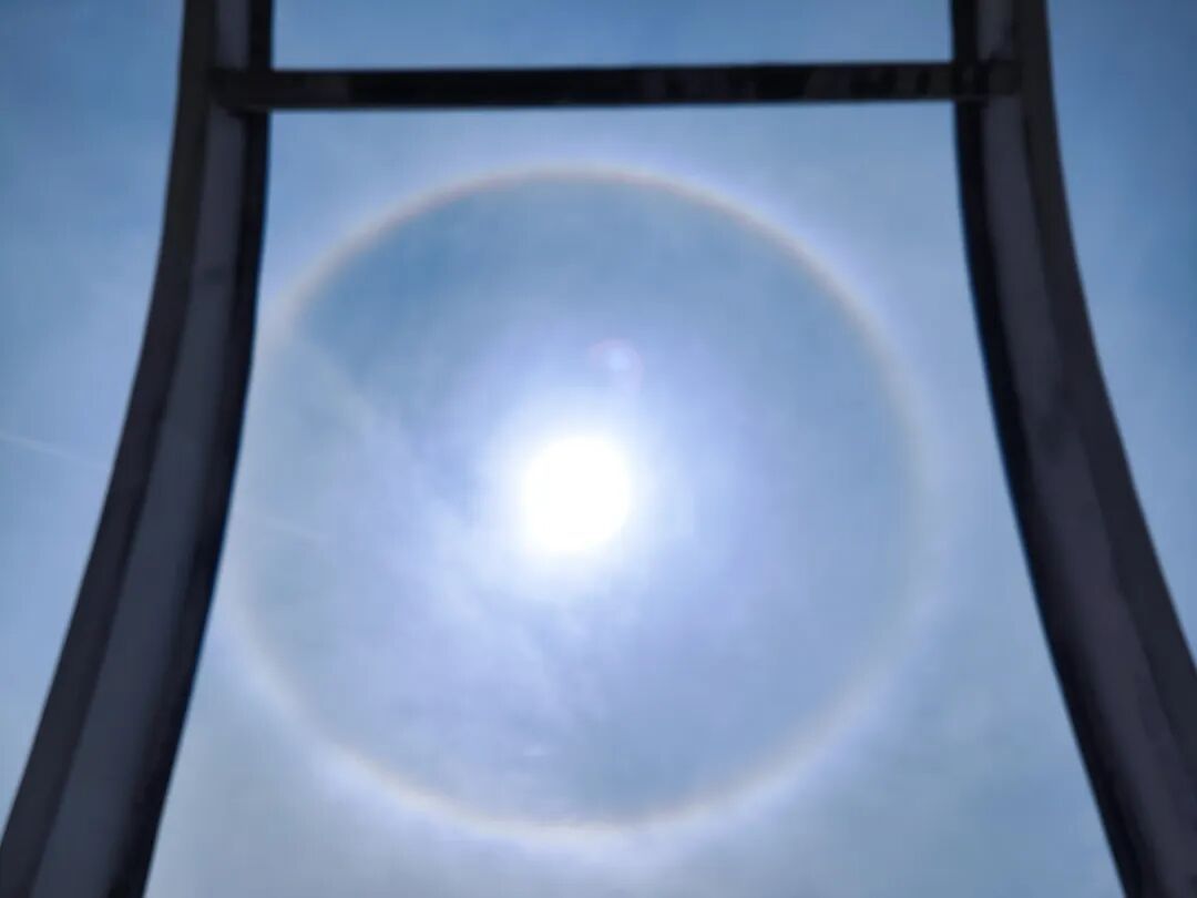 重庆天空现“日晕” &nbsp;你拍到了吗？