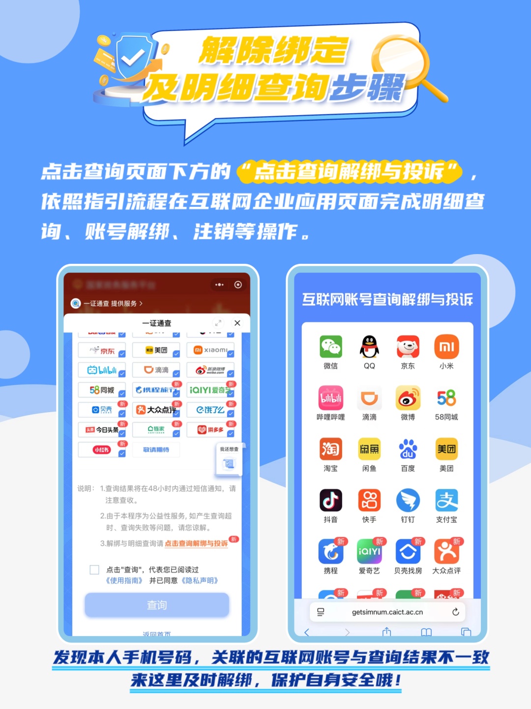 警惕！你的个人身份信息可能已被冒用，1分钟自查→