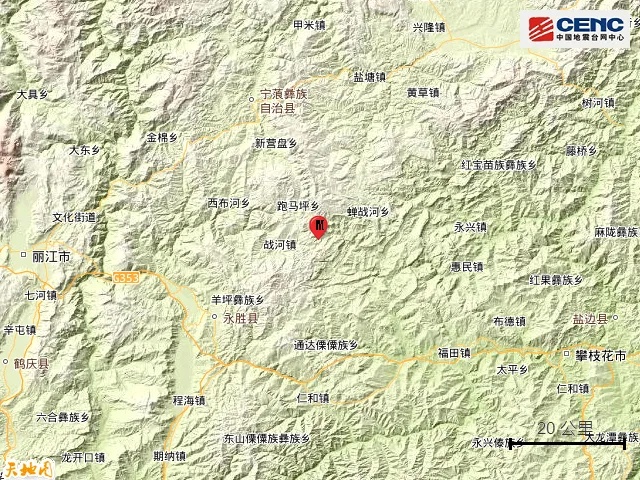云南丽江发生3.0级地震 云南丽江发生3.0级地震