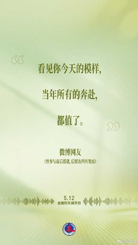 祝福向新而生的汶川