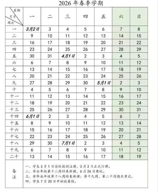 最长56天！2026重庆各大高校暑假放假时间出炉→