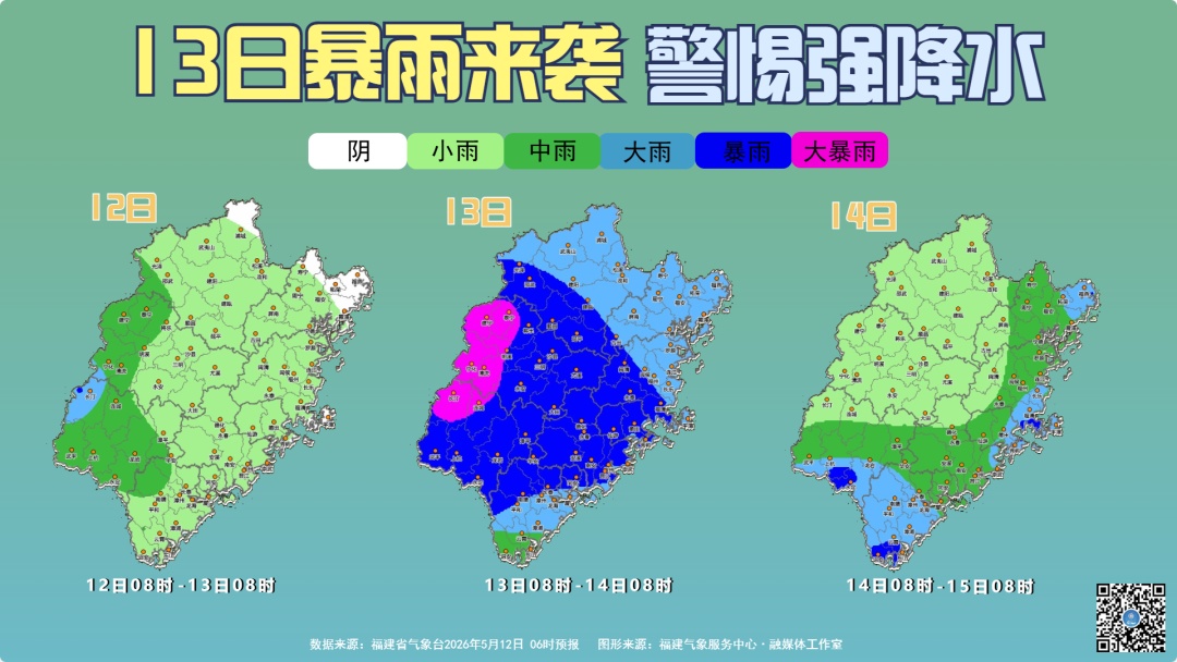 暴雨！大暴雨！7~9级大风！即将抵达福建