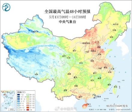 中东部将掀起气温创新高浪潮 明后天高温增多