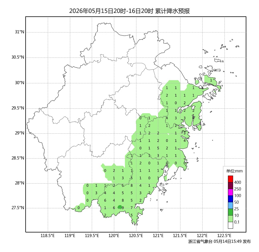 阵雨,局部雷雨!浙江今日降雨继续,气温即将重回30℃ 阵雨,局部雷雨!浙江今日降雨继续,气温即将重回30℃