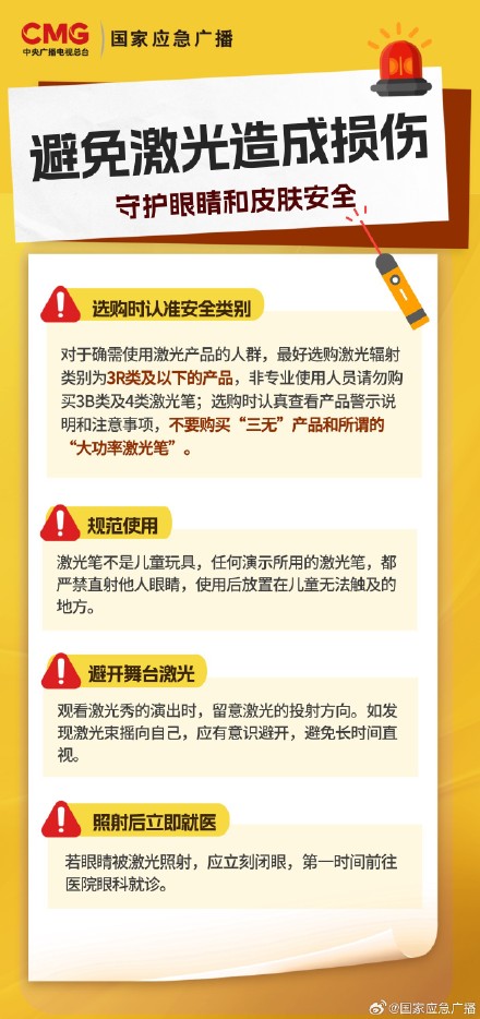 激光伤眼不可逆 一旦被照 永久伤眼
