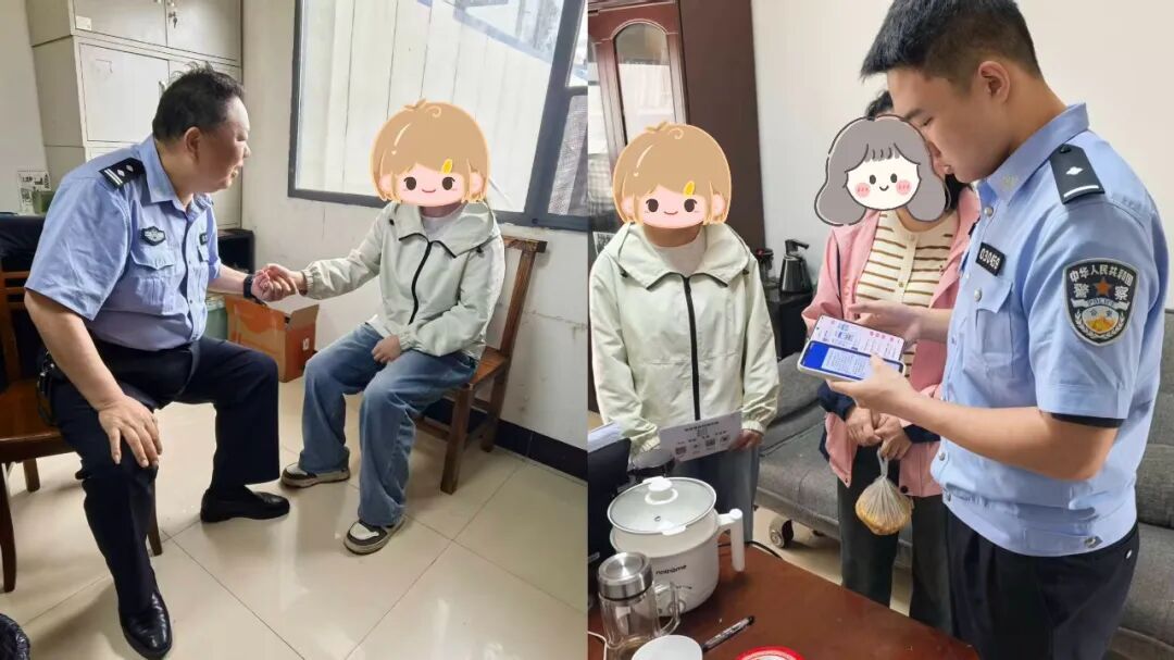孩子要转5万元给“警察”？民警赶到当场制止