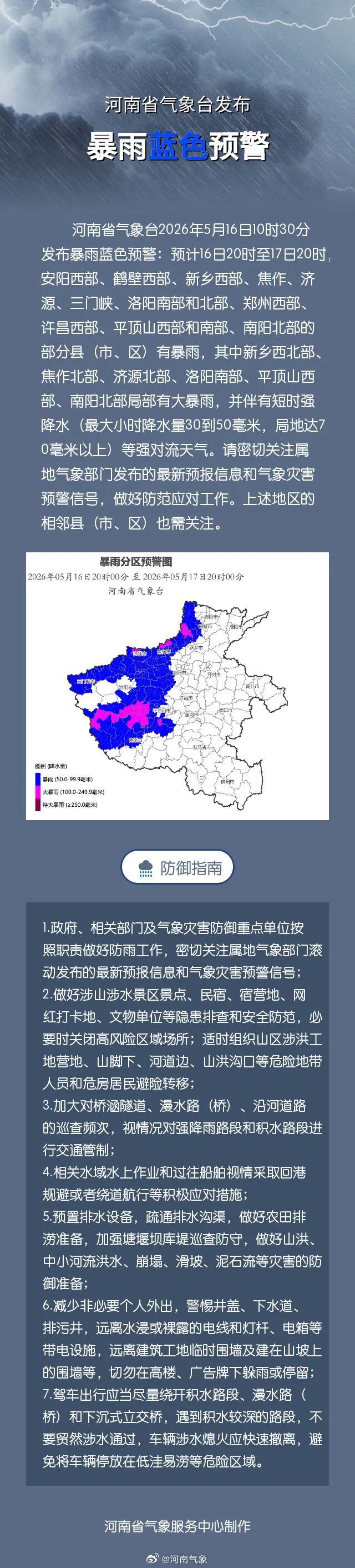 河南暴雨、大暴雨来了！