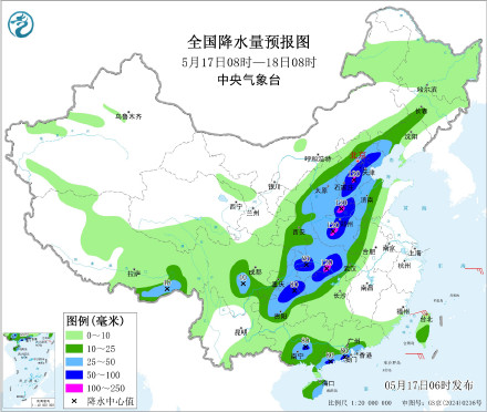 暴雨黄色预警生效中 同样是雨雨雨南北方呈不同特征