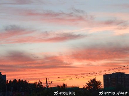 北京又见震撼晚霞 北京又见震撼晚霞