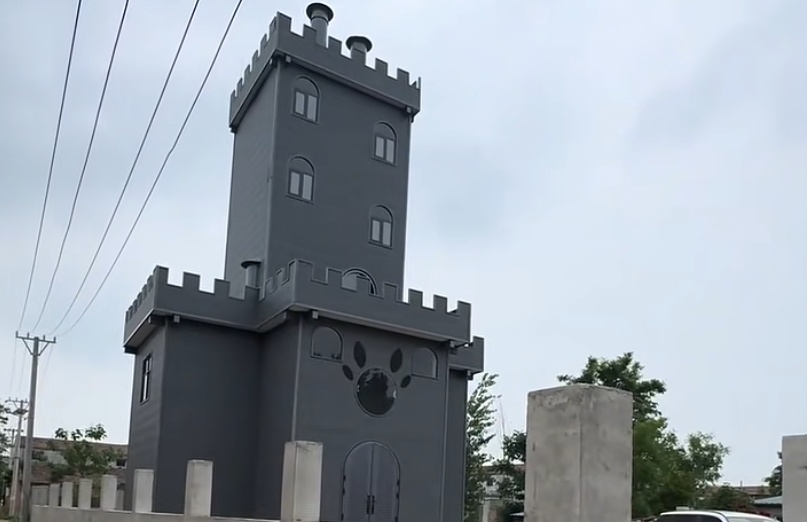 一村民房屋酷似“灰太狼城堡”走红：窗户是“狼爪”样式，房主花二十多万亲自设计