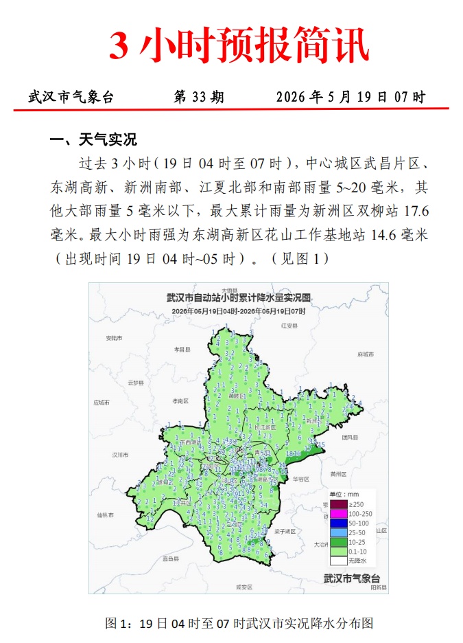 强降雨回波已移出武汉,湖北雨停时间确定 强降雨回波已移出武汉,湖北雨停时间确定