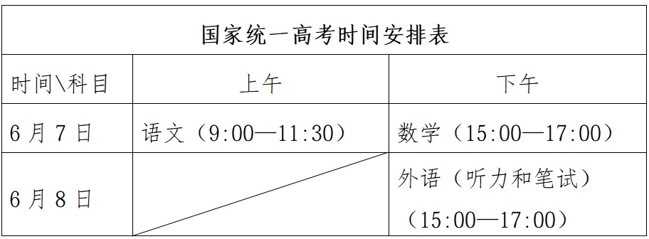 2026年山东夏季高考时间安排表出炉 2026年山东夏季高考时间安排表出炉