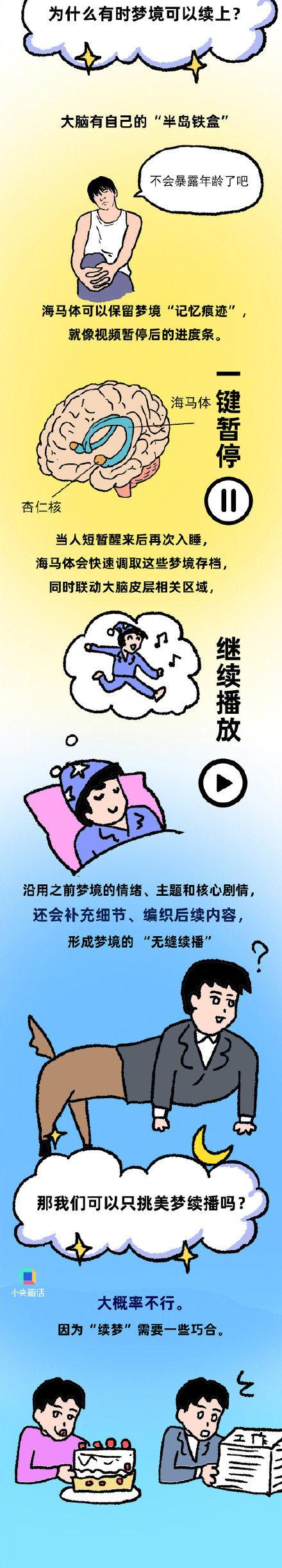 做梦能续上但会伤害大脑? 做梦能续上但会伤害大脑?