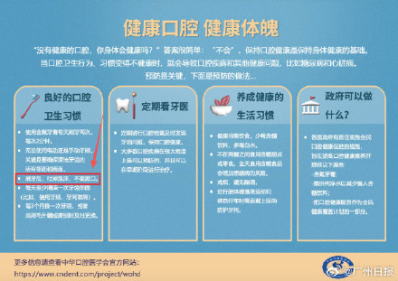 建议刷牙后吐掉泡沫不要漱口