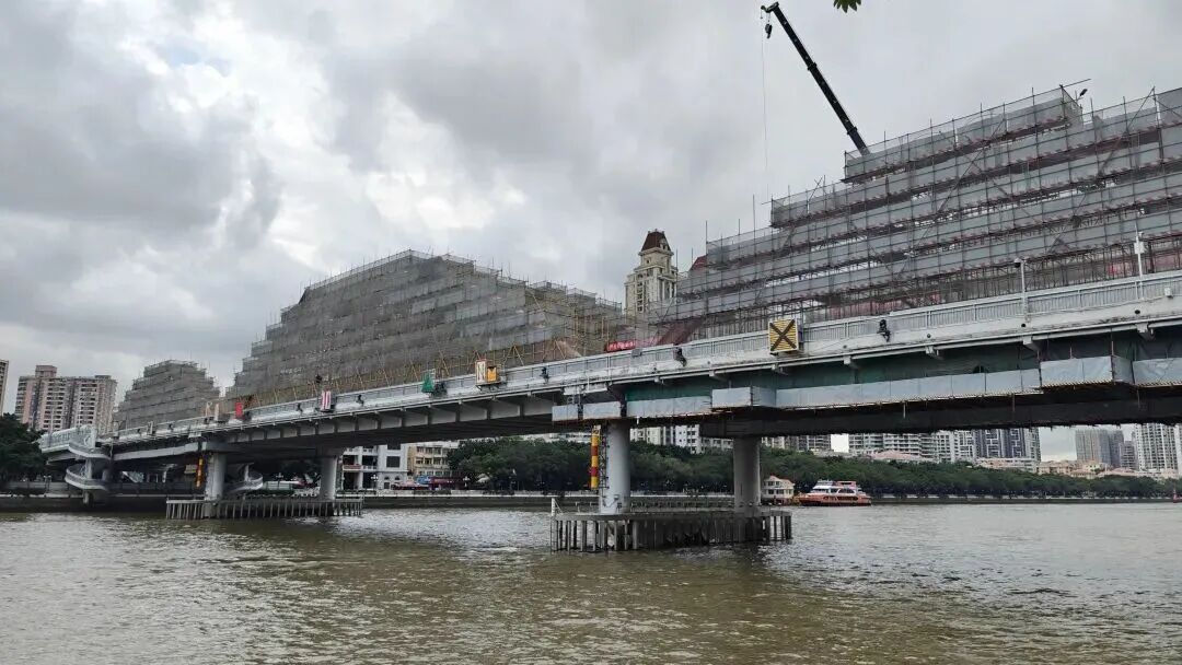 完成更新安装与系统调试！广州解放大桥将迎新变化