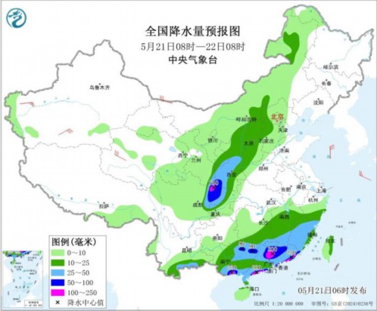 华南江南南部等地有强降水 西北部分地区有沙尘天气 华南江南南部等地有强降水 西北部分地区有沙尘天气