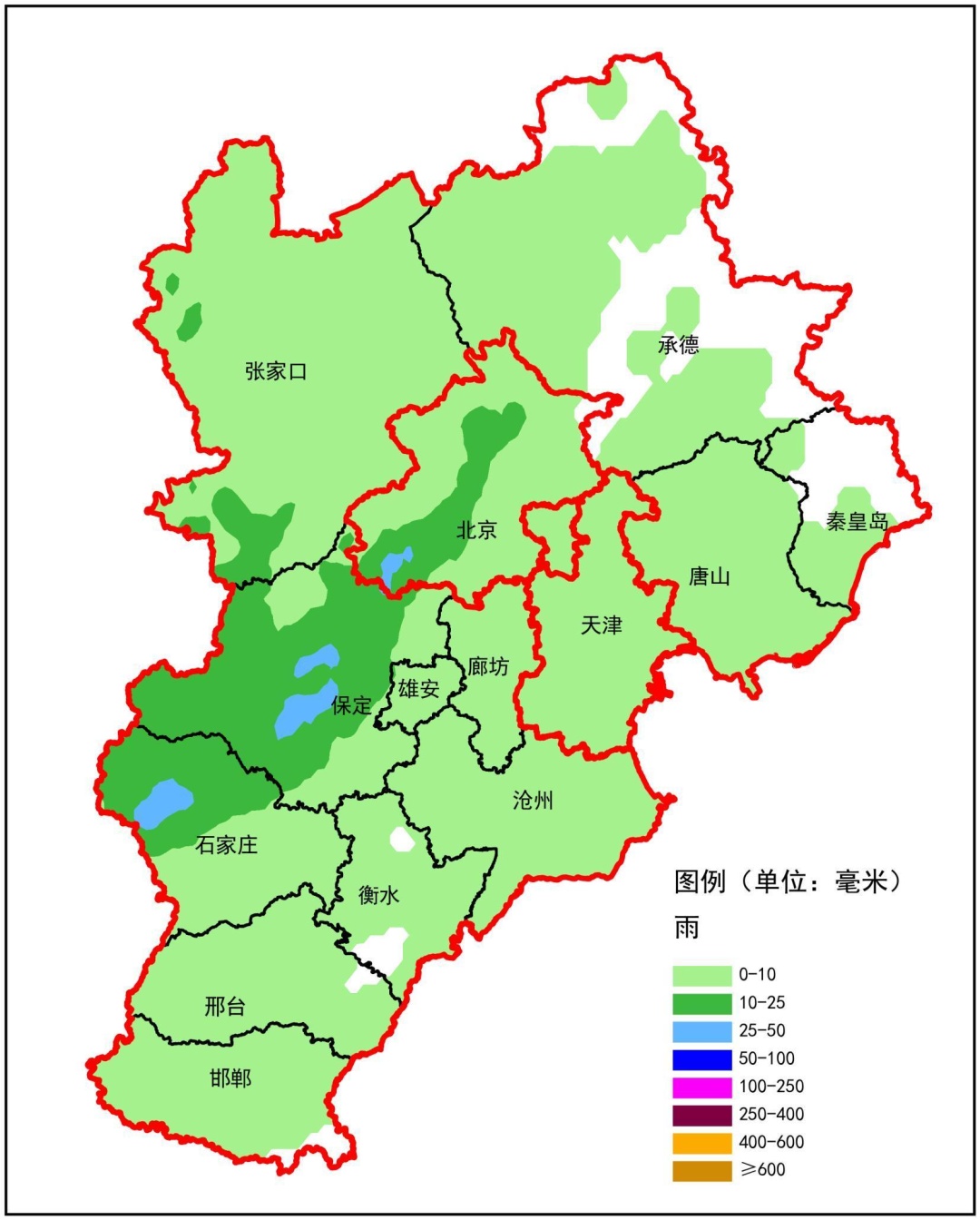 中到大雨+暴雨！河北发布暴雨蓝色预警！