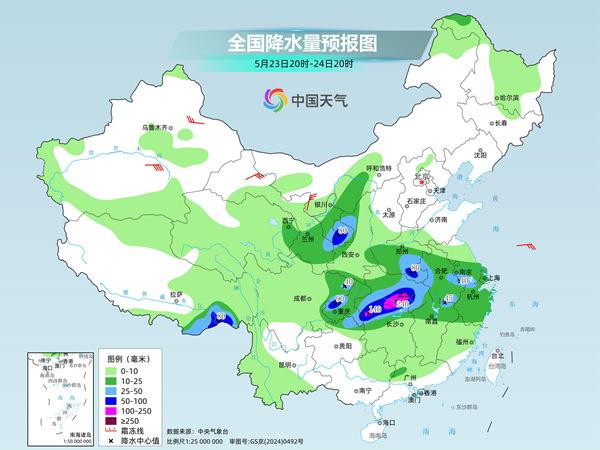 今夜至27日迎新一轮降雨过程 各地降水量预报 今夜至27日迎新一轮降雨过程 各地降水量预报