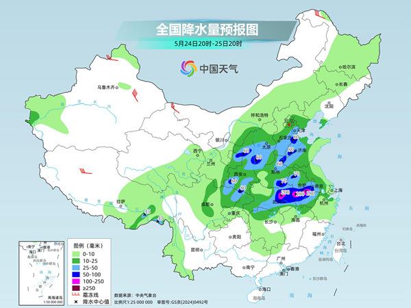 今夜至27日迎新一轮降雨过程 各地降水量预报 今夜至27日迎新一轮降雨过程 各地降水量预报