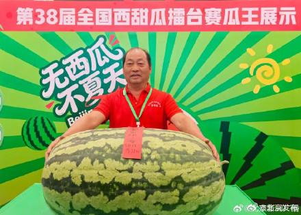 重达159.5斤!全国西甜瓜擂台赛“瓜王”揭晓 重达159.5斤!全国西甜瓜擂台赛“瓜王”揭晓