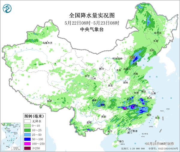 今夜至27日迎新一轮降雨过程 各地降水量预报 今夜至27日迎新一轮降雨过程 各地降水量预报