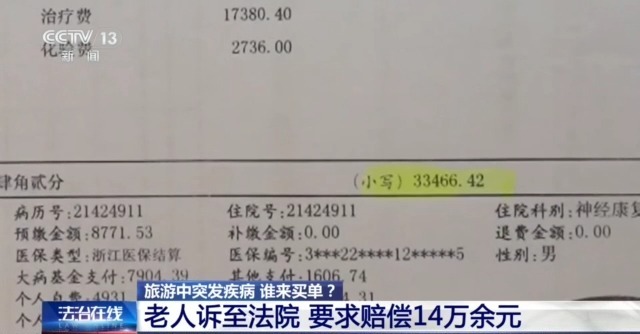 游客出游途中突发疾病，医疗费谁来担？法院这样判