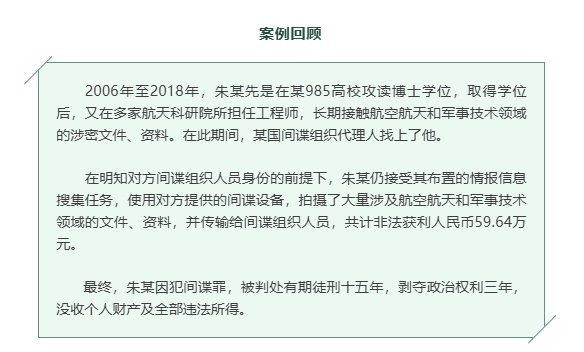 985博士被间谍策反，判了！