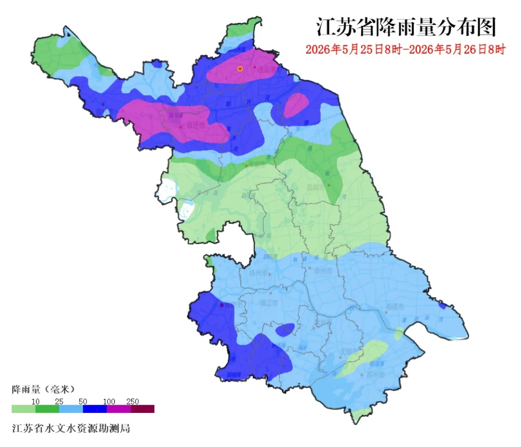 水情快讯|江苏全省水情平稳 淮北地区大暴雨