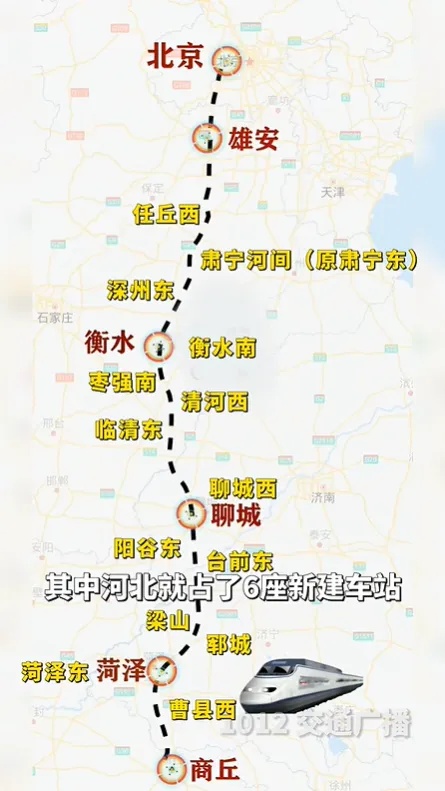 河北设7站，时速350公里！这条高铁进展→