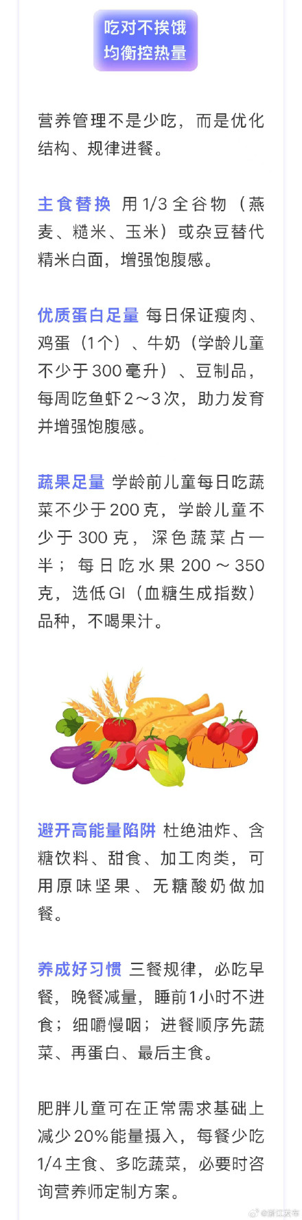 科学控重,助力孩子健康成长 科学控重,助力孩子健康成长