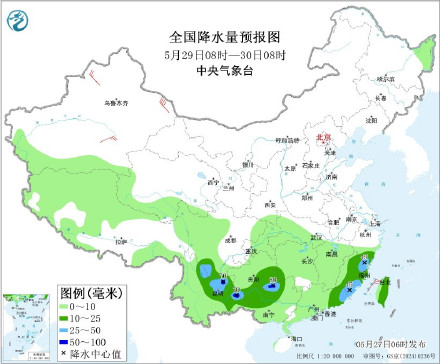 西南、江南仍有强降雨 北方部分地区有大风降温雷雨