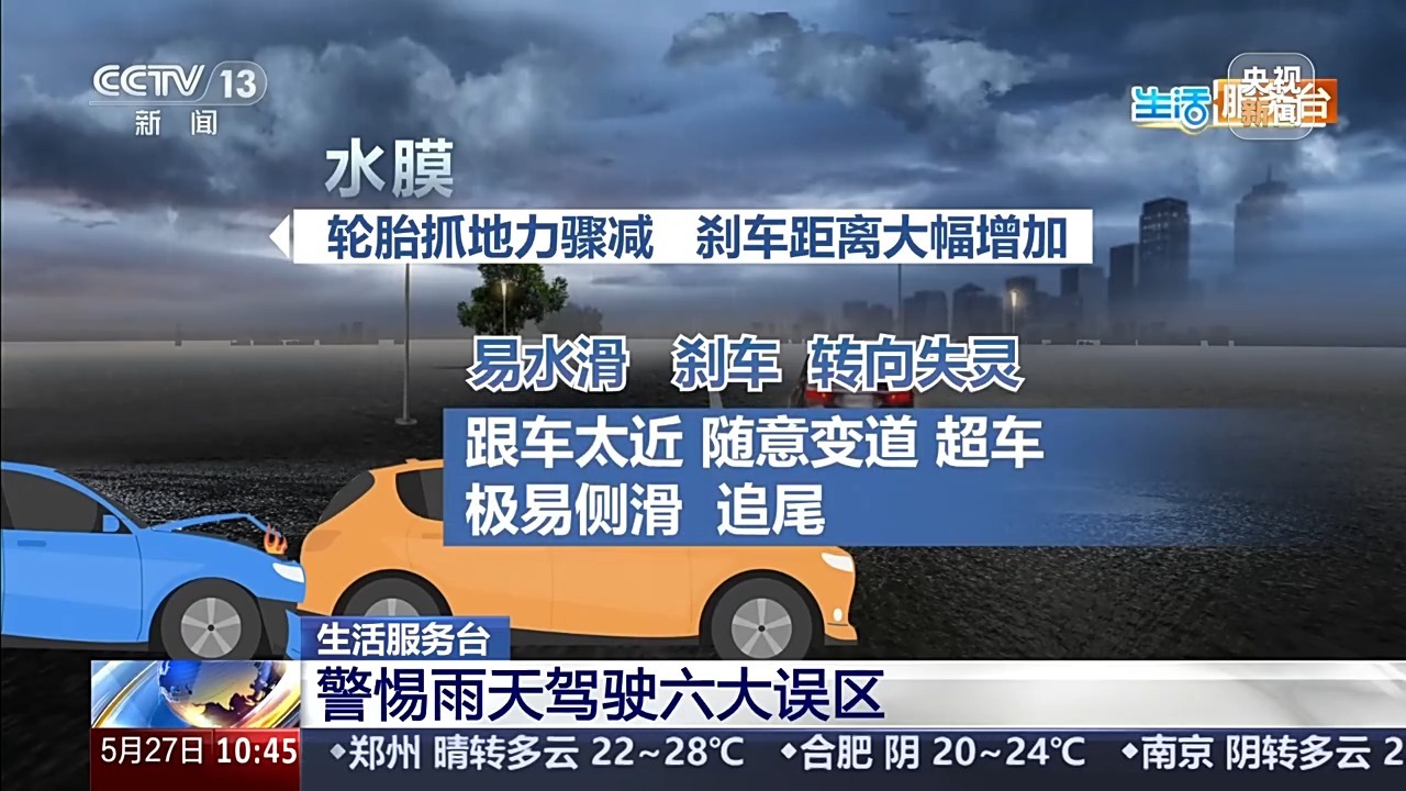 汛期路况多变,雨天驾驶要警惕六大误区 汛期路况多变,雨天驾驶要警惕六大误区