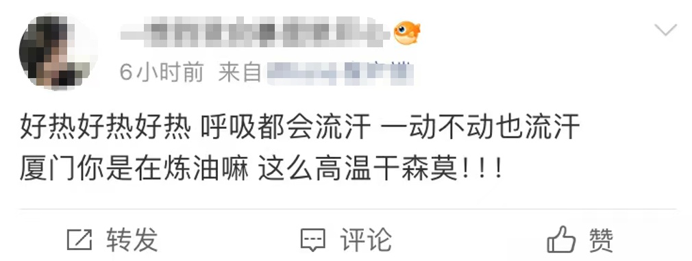 直冲40.3℃！厦门今年首个高温日来了！网友：感觉可以煎鸡蛋了