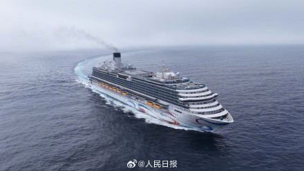爱达花城号试航凯旋 爱达花城号试航凯旋