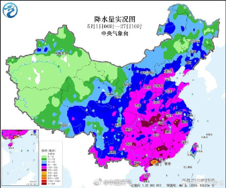 南方大范围降雨将减弱 但雨还是下个不停