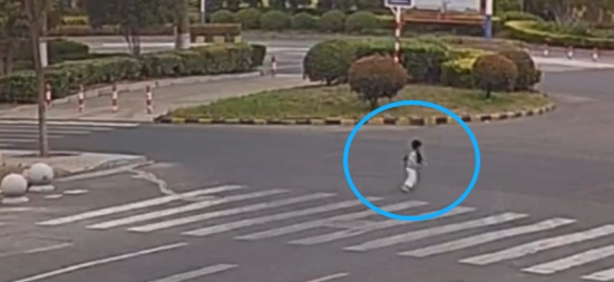 2岁男孩冲入马路中间，下一秒，袁女士出现了……
