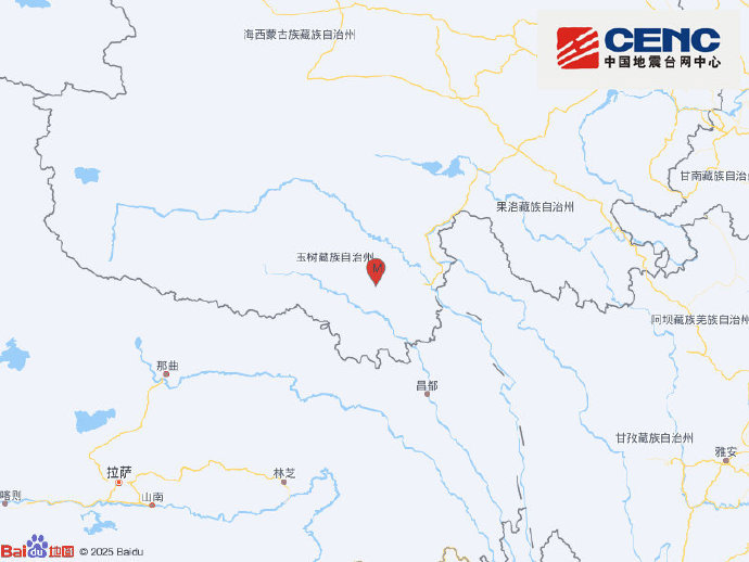 青海玉树州玉树市发生4.0级地震，震源深度10千米
