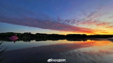 红红火火！北京今日份朝霞好美