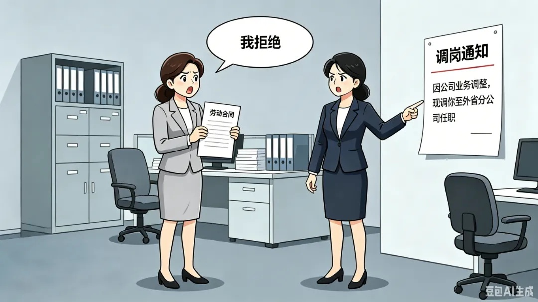 员工不服跨省调岗，公司随即以“连续3个工作日未到公司报到上班”为由将其开除