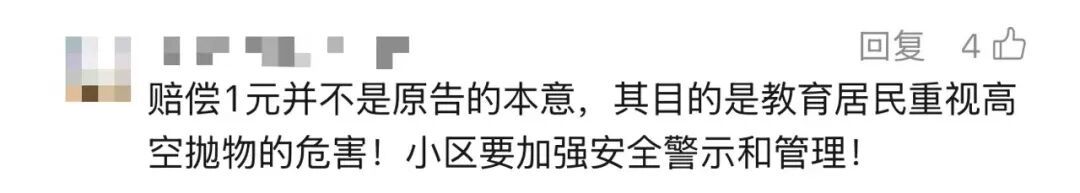 法院判了:所有业主共同赔偿陈女士1元 法院判了:所有业主共同赔偿陈女士1元
