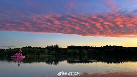 红红火火！北京今日份朝霞好美