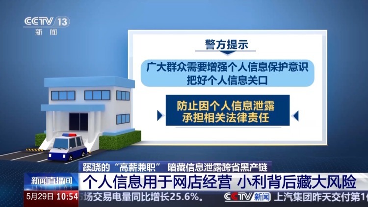 警方揭秘“高薪兼职”骗局 上百套执照牵出信息倒卖黑幕