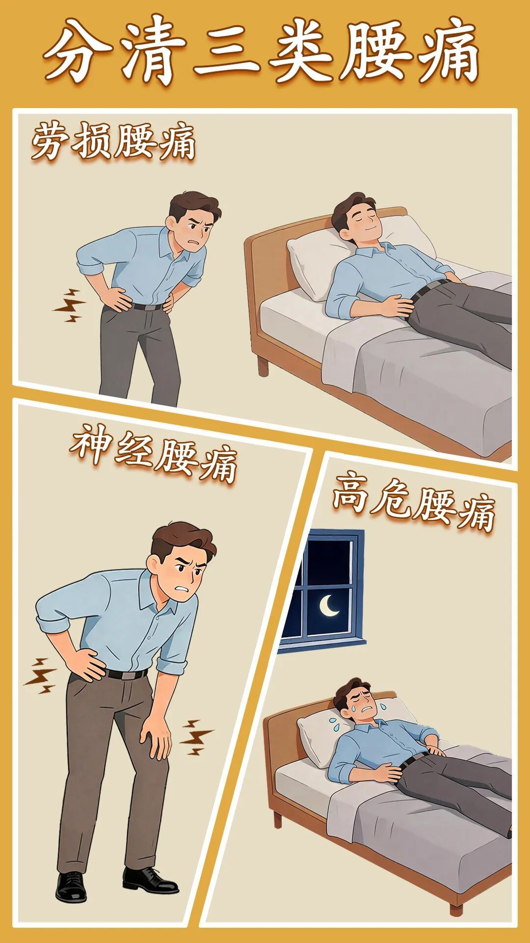 腰痛别硬扛!出现这种情况,立即就医 腰痛别硬扛!出现这种情况,立即就医