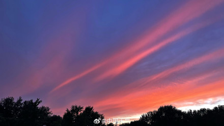 美到失语！五月最后一天北京现史诗级晚霞