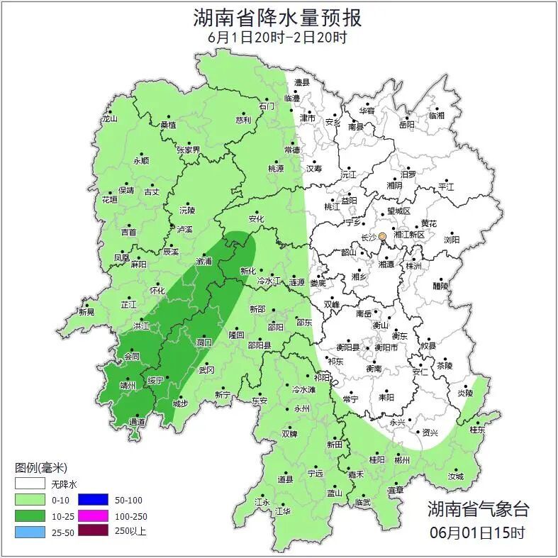 高考期间，湖南部分地区有较强降雨并伴有强对流天气，最高气温或达35℃