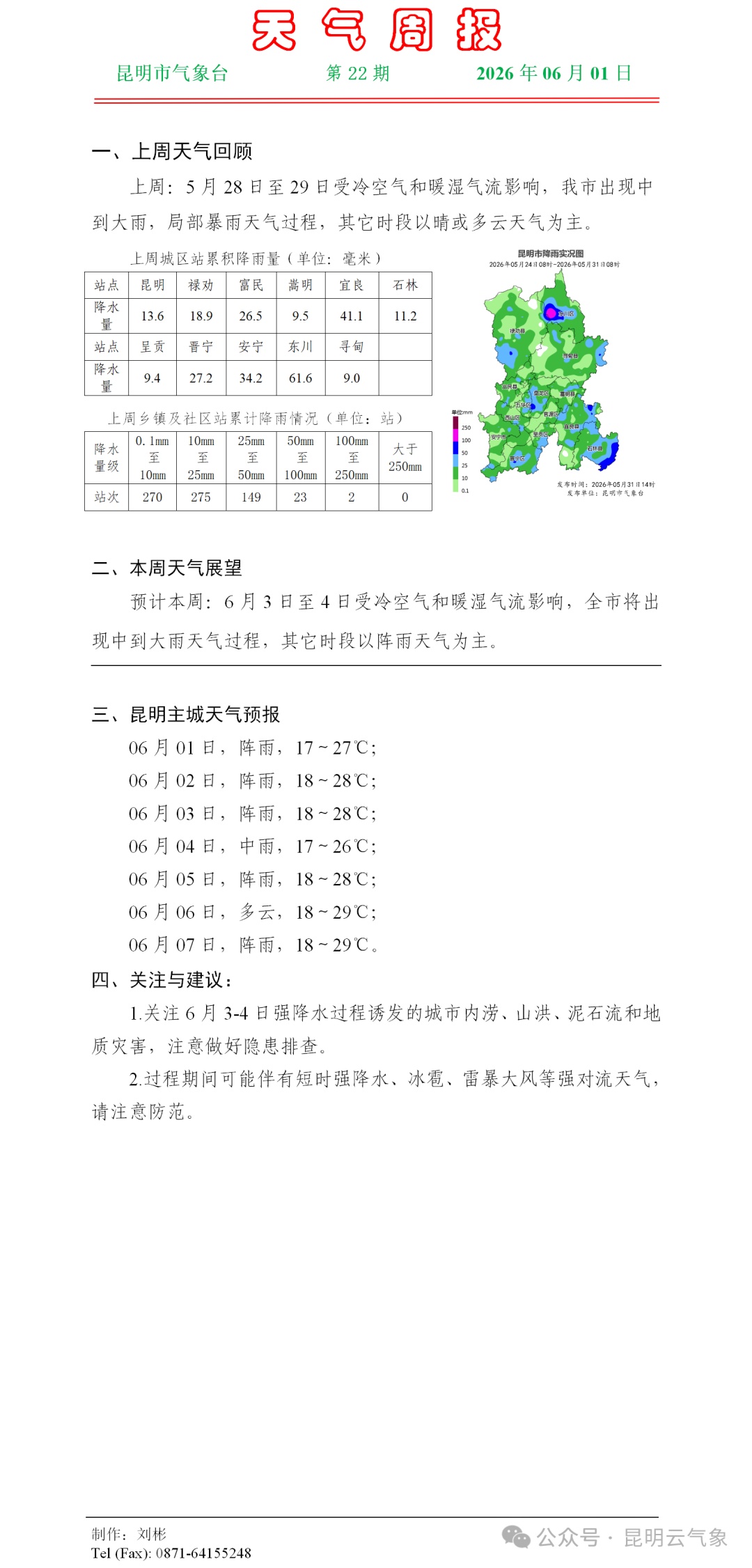 强对流天气来袭!明天起昆明将降温降雨→ 强对流天气来袭!明天起昆明将降温降雨→