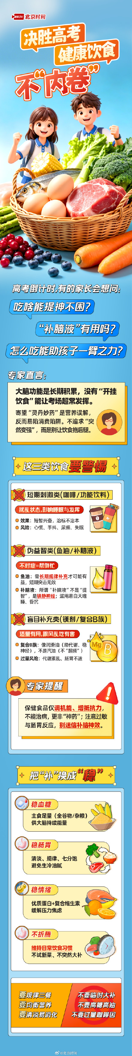 吃啥可以给高考助力？您可千万别瞎着急！