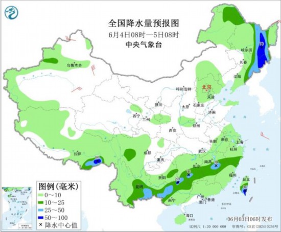 东北华北黄淮等地有强对流 黔桂湘赣皖浙将有较强降水