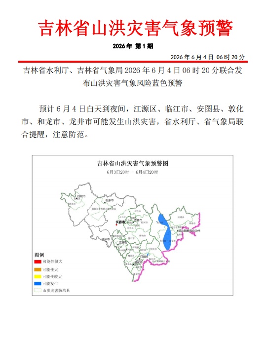 大到暴雨！大暴雨！吉林省这些地方注意！